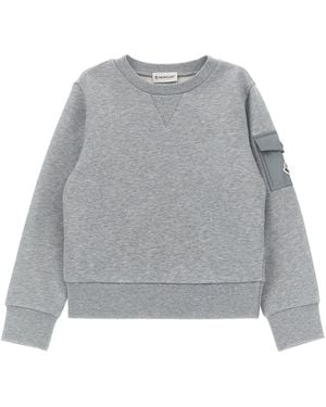 Moncler Nylon Pocket Sweatshirt - Gray