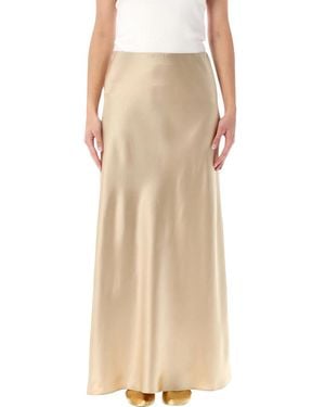 By Malene Birger Barbara Satin Maxi Skirt - Natural