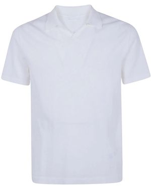 Dondup Crepe Cotton F.14 Regular Fit Polo Shirt - White