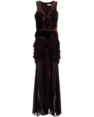 Zimmermann Valiant Draped Slinky Gown - Black