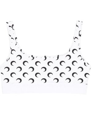 Marine Serre Moon Sport Bra - Metallic