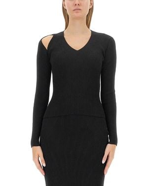 McQueen Shirt Cut Out - Black