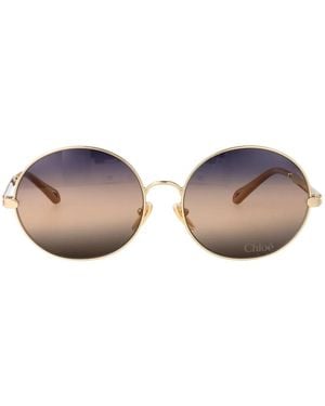 Chloé Metal Sunglasses - Metallic