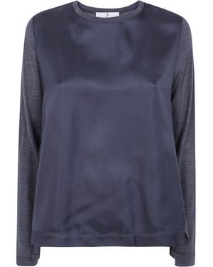Whyci Round Neck T-Shirt - Blue