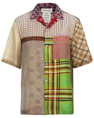 Marine Serre 'Regenerated Silk Scarves Bowling' Shirt - Multicolour