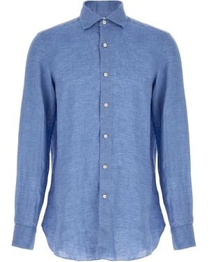 Finamore 1925 'Gaeta' Shirt - Blue