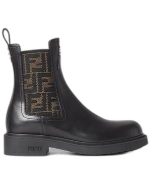 Fendi Filo Biker Boots - Black