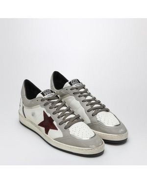 Golden Goose Ball Star Sneaker/Taupe/Burgundy - Multicolour