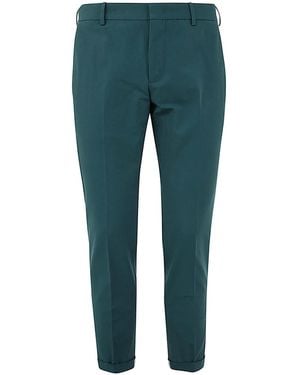 PT01 Flat Front Pants With Ergonomic Pockets - Green