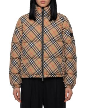 Burberry Ambleside Vintage Check Puffer Jacket - Black