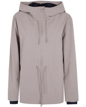 Rains "Suva" Hardshell String Jacket - Gray
