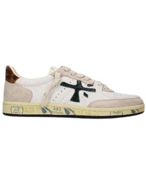 Premiata Rubber Fabric Shoes - White