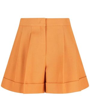Fendi Wool Shorts - Orange