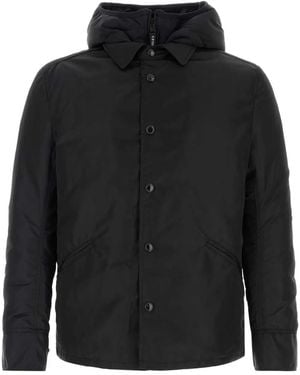 Junya Watanabe Nylon X Cp Company Down Jacket - Black
