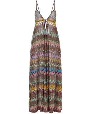 green emerald velvet dress 1990s Metallic Knit Missoni Dress with Flare Sleeves – Shrimpton Couture