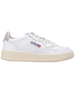 Autry Medalist Low Leather Trainers - White