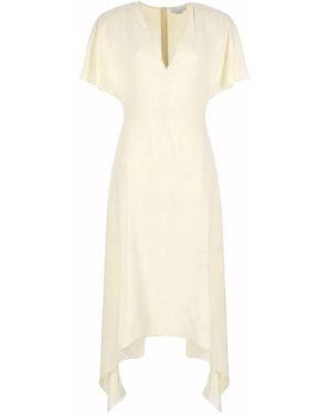 Stella McCartney Vneck Midi Dress - White