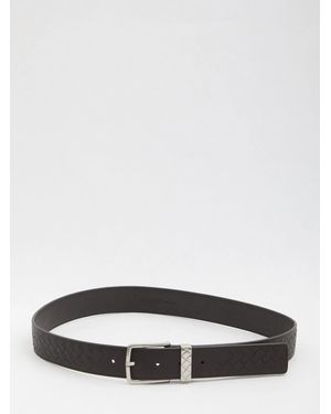 Bottega Veneta Intreccio Loop Belt - White
