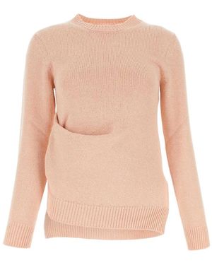 Jil Sander Light Cotton Blend Sweater - Natural