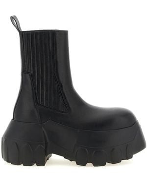 Rick Owens 'Beatle Mega Tractor' Ankle Boots - Black