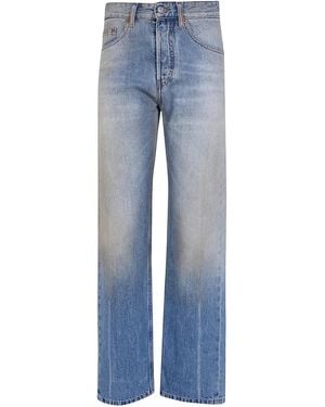 MM6 by Maison Margiela 5 Pockets Cropped Jeans - Blue
