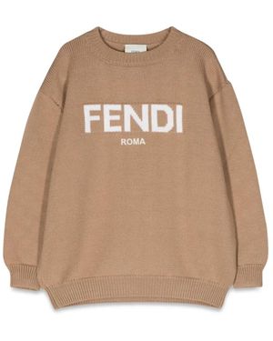 Fendi Pullover Roma Kni - Natural