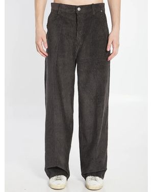 Ami Paris Corduroy Velvet Pants - Black