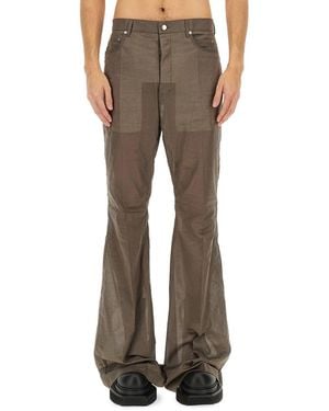 Rick Owens Bootcut Pants - Brown