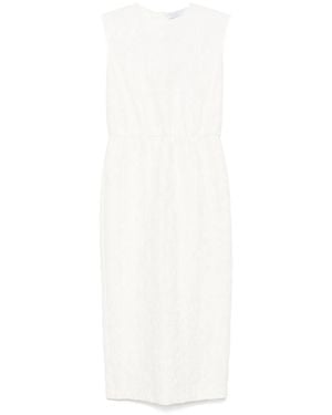 Harris Wharf London Cotton Long Dress - White