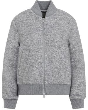 Peserico Grigio Mercurio Bouclè Bomber - Grey