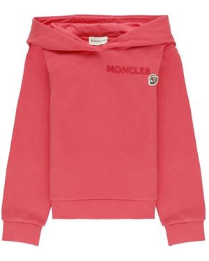 Moncler Sweatshirt With Logo - Red