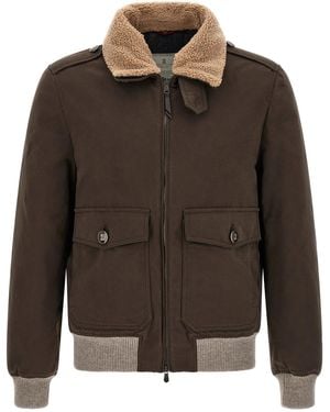 Brunello Cucinelli Waterproof Bomber Jacket - Brown