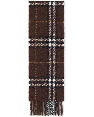 Burberry Checked Scarf - Brown