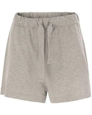Majestic Shorts With Drawstring Waist - Gray