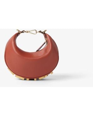 Fendi Graphy Mini Hobo Bag - Red