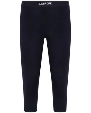 Tom Ford Modal Yoga Trousers - Blue
