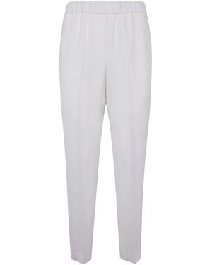 Peserico Viscose Trousers - White