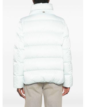 Herno Quilted High-Neck Jacket - White
