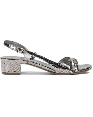 Roberto Del Carlo Goat Leather Leather Sandals - Metallic