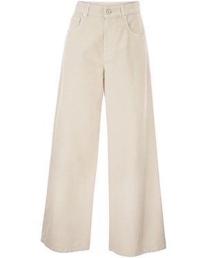 Brunello Cucinelli Relaxed Trousers - White