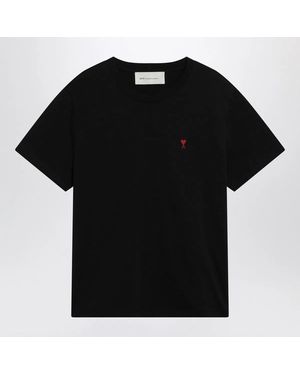 Ami Paris Ami De Coeur Tshirt - Black
