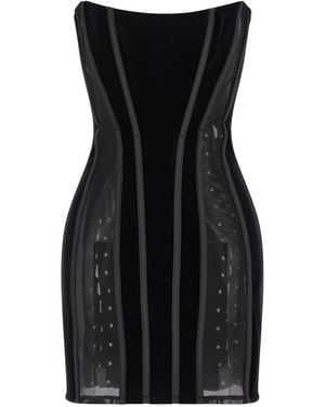 Elisabetta Franchi Corset Dress - Black