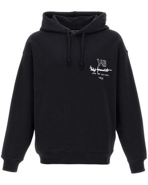 Y-3 Graphic Ft' Hoodie - Blue