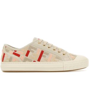 【関税&送料込】Fendi Embroidered Canvas Domino Sneakers Domino Fabric Multicolor | Fendi