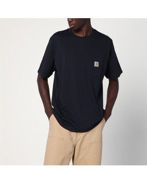 Carhartt Dark S/S Pocket T-Shirt - Blue