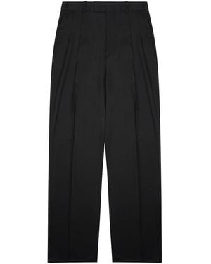 Bottega Veneta Silk Blend Tailored Pants - Black
