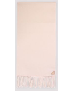 Prada Powder Silk And Cashmere Scarf - Pink