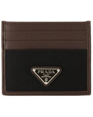 Prada Calf Leather Credit Holder - Black