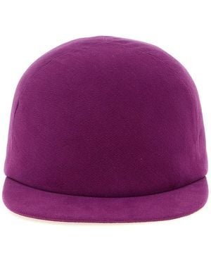 Balenciaga Cotton Drill Hat - Purple
