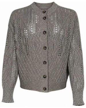 D.exterior Mocha Wool Sweater - Gray